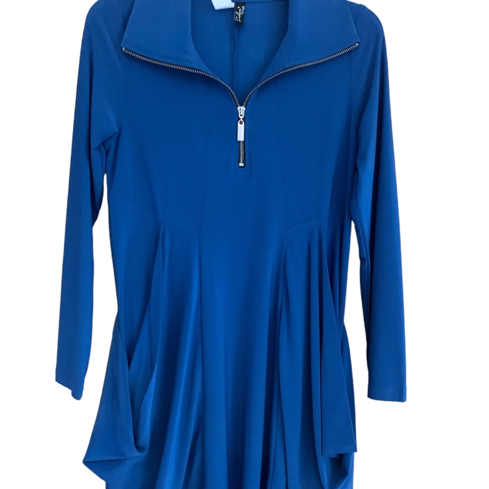 Fashque Studio Zip Up Dress Tunic Top
